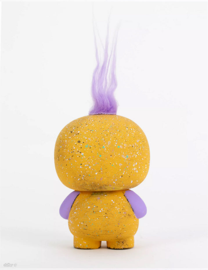 Yellow Fuzzle- Jellykoe x Miss Zukie OOAK vinyl figure